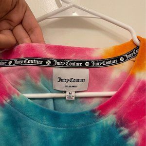 Juicy Couture Woman Tie Dye Velour Sweatshirt Size M